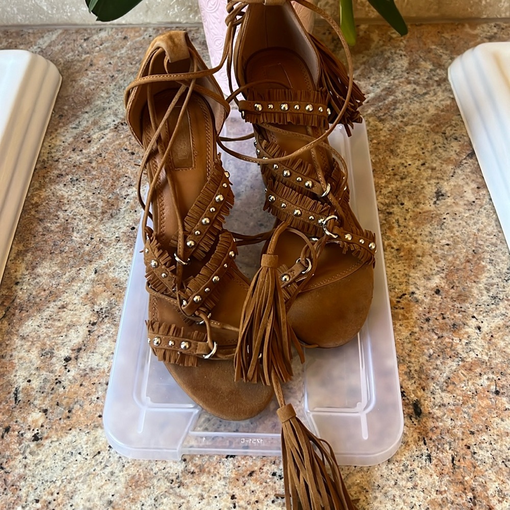 Lace up heels